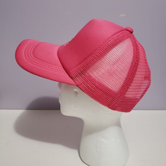 Cap Hat Pink Smiley Face Tricker Adjustable  Unisex - Picture 5 of 8